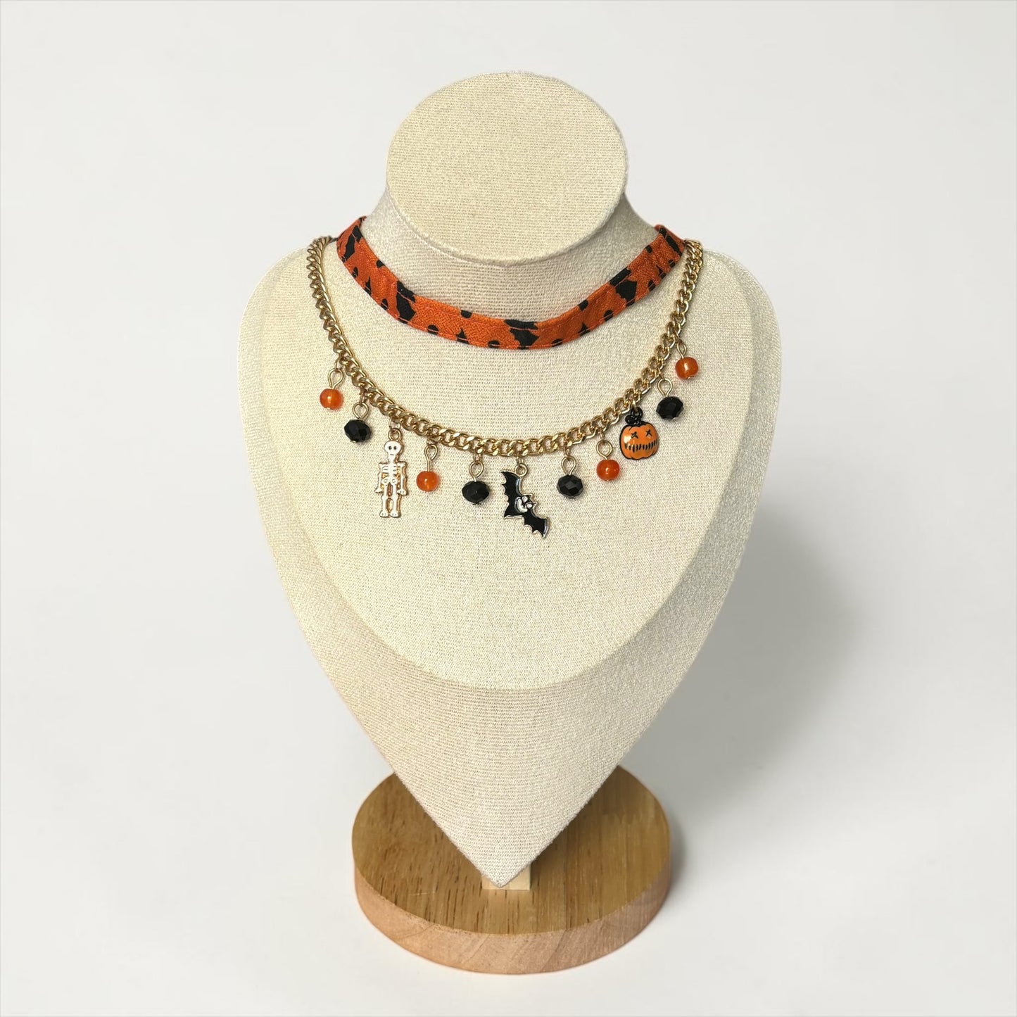 Halloween Charm Layered Choker Necklace Set