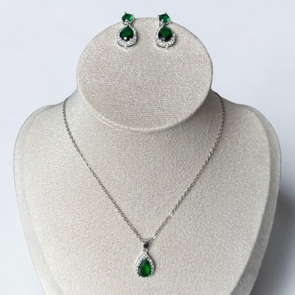 Conjunto elegante esmeralda