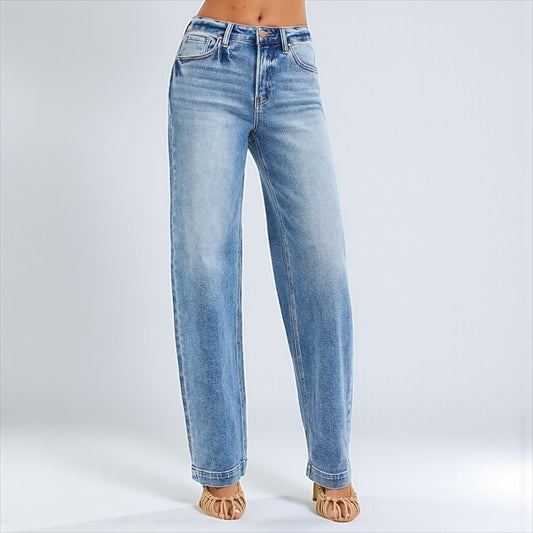 High Rise Wide Baggy Jeans