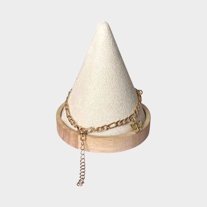 Triple Butterfly Gold Anklet