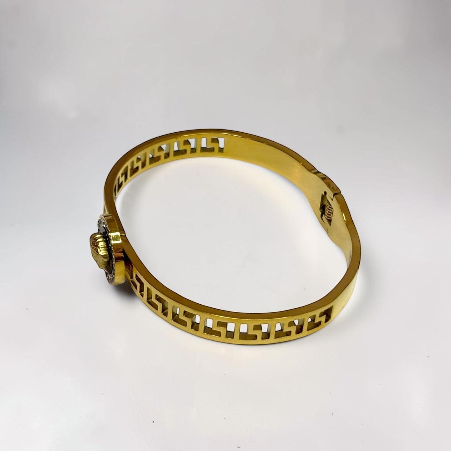 Gold Titanium Steel Bangle
