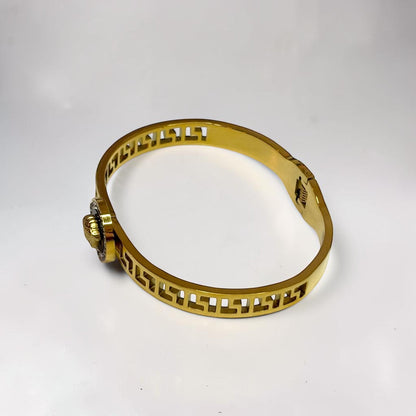 Gold Titanium Steel Bangle