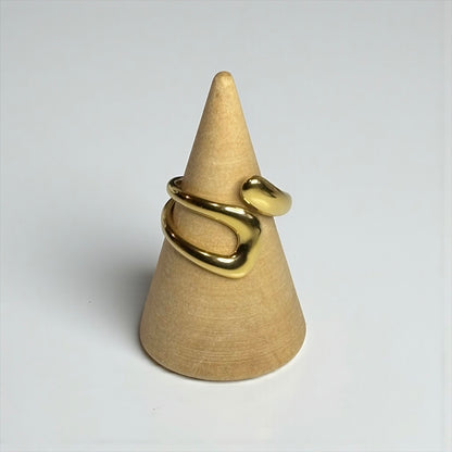 Irregular Solid Gold Ring