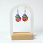 Pumpkin & Purple Hat Small Earring