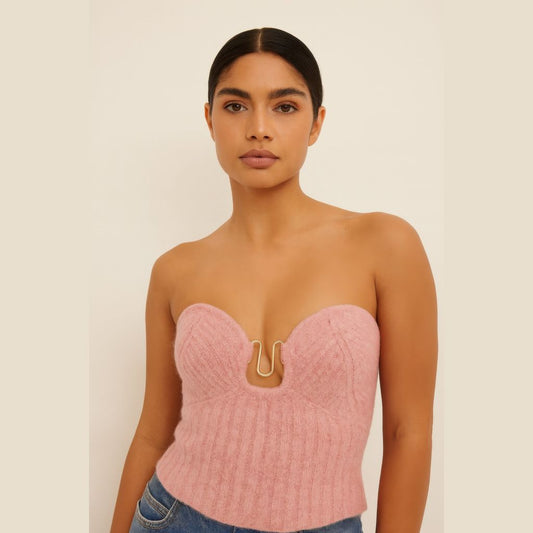 Strapless Knit Tube Top