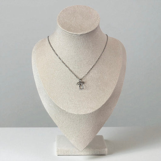 Cross Pendant Silver Necklace