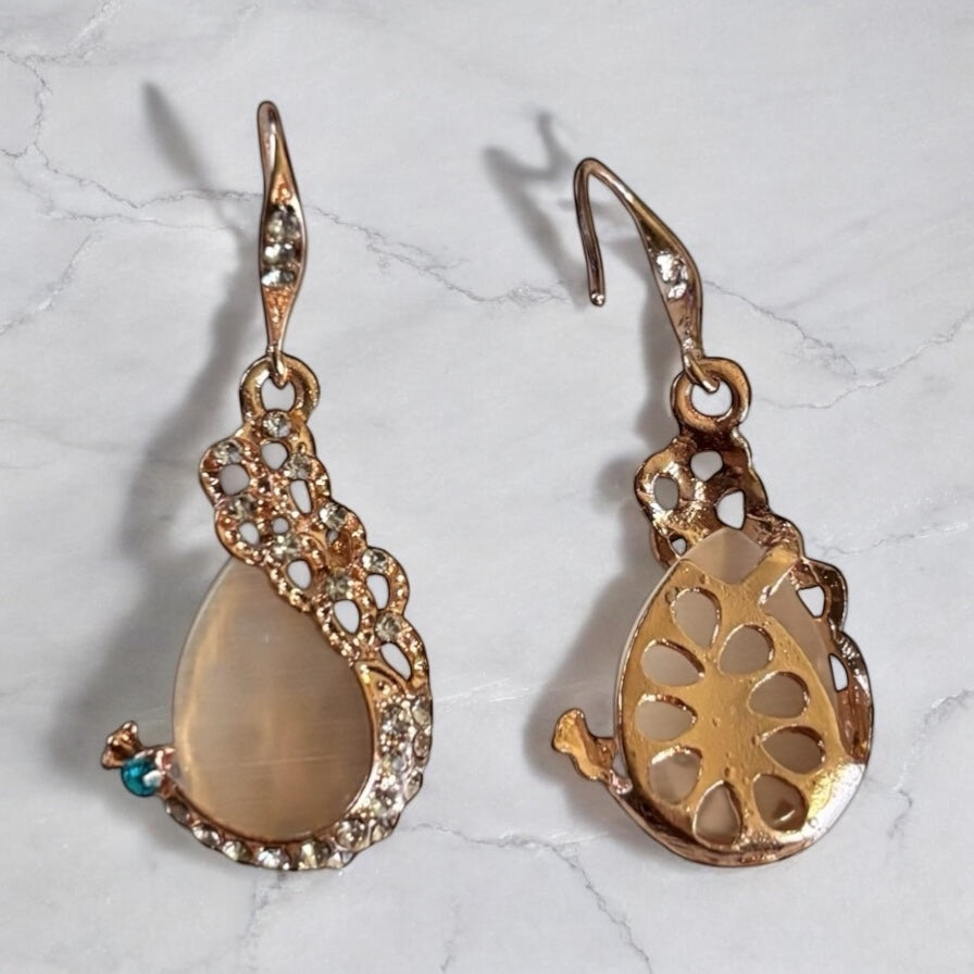 Elegante conjunto de diamantes de imitación con forma de gota de agua