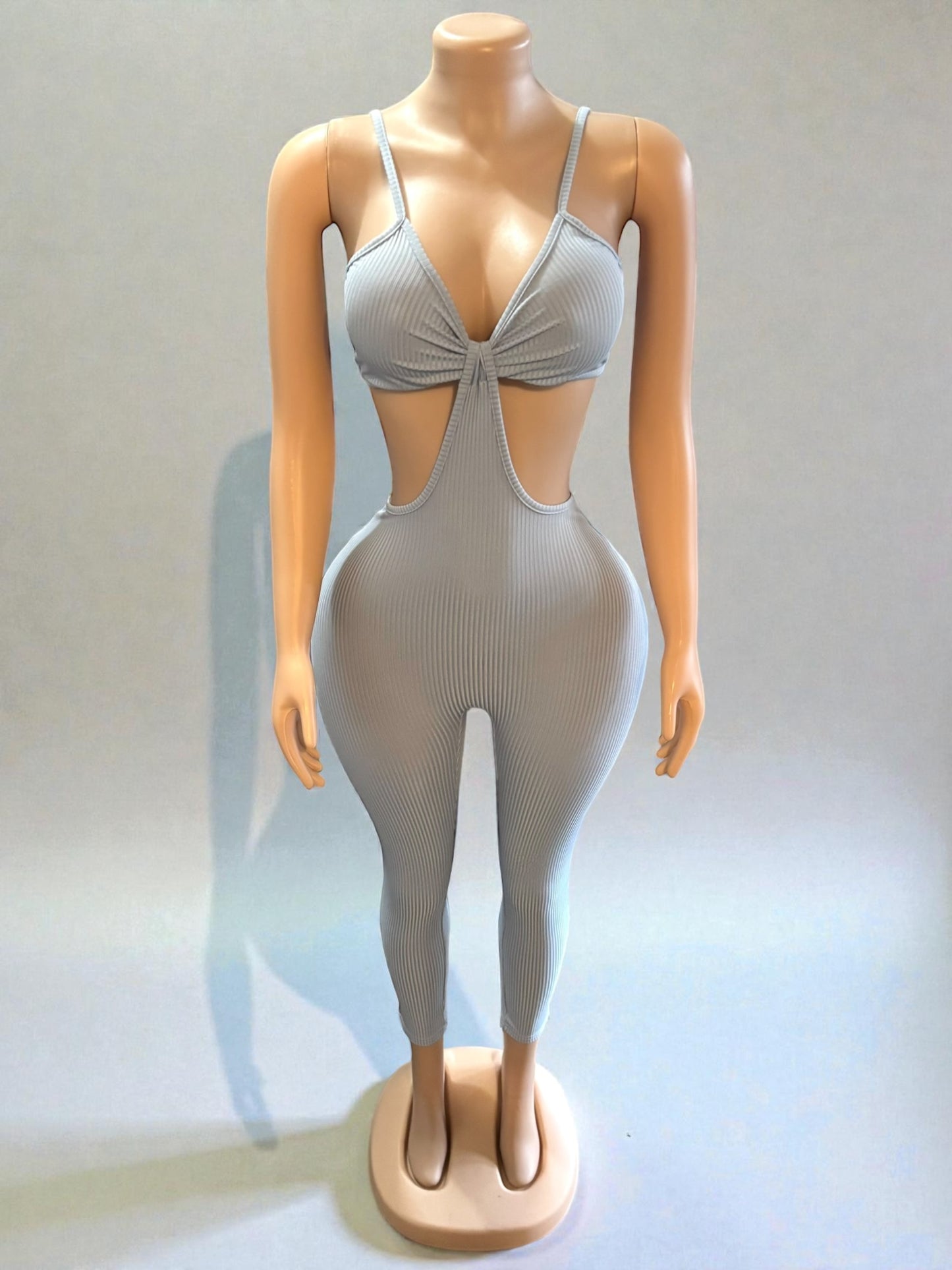 Mono azul claro sin mangas pequeño para mujer