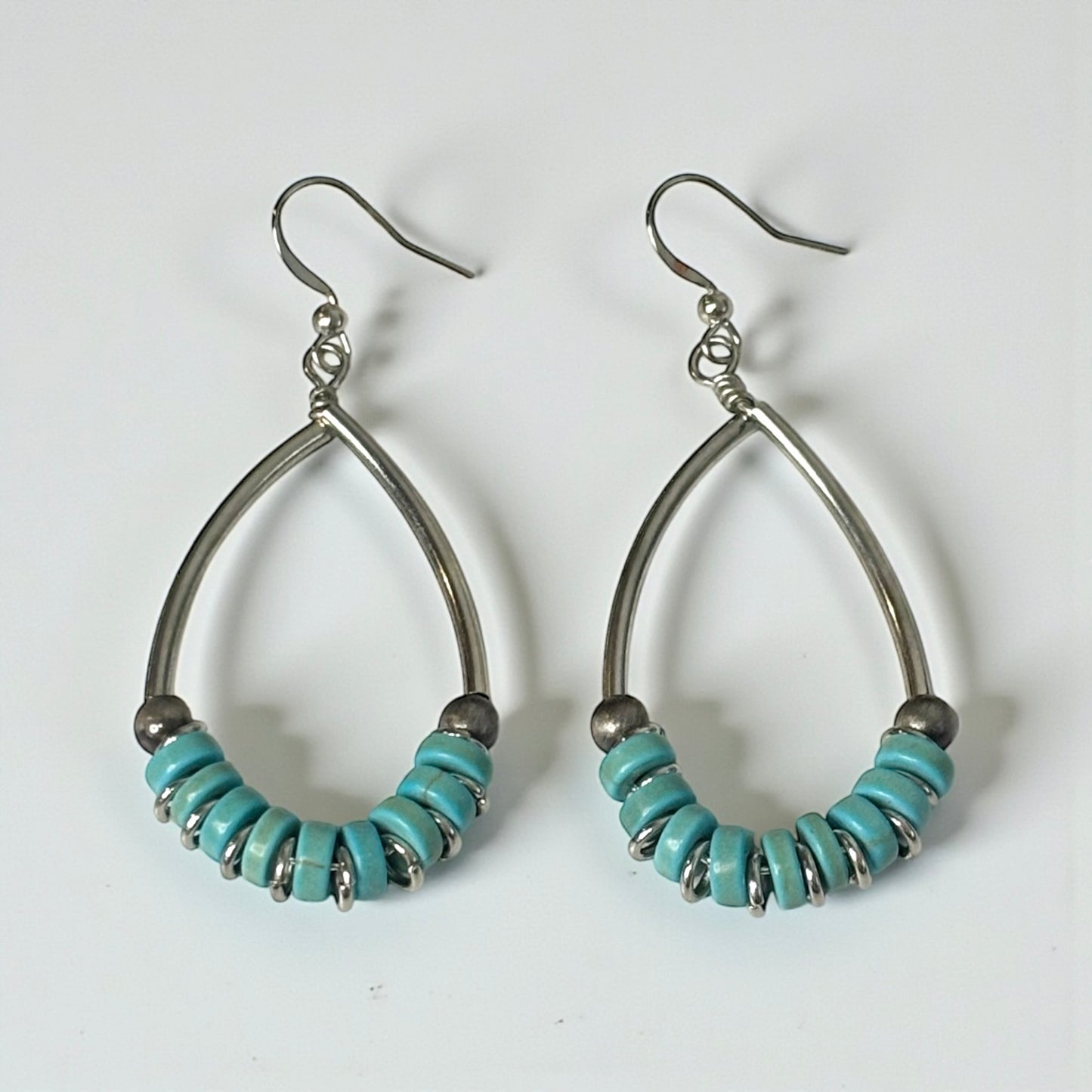 Simple Turquoise Drop Earring