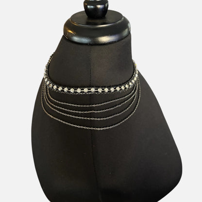 Black Layered Shoulder Luxury Strap