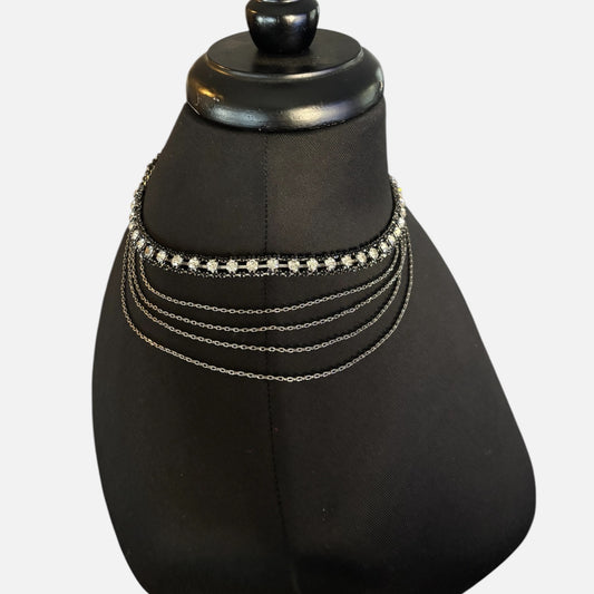 Black Layered Shoulder Luxury Strap