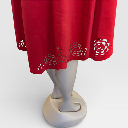 Falda informal de mujer con dobladillo alto y bajo