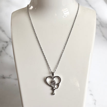 Heart Stethoscope Nurse Necklace