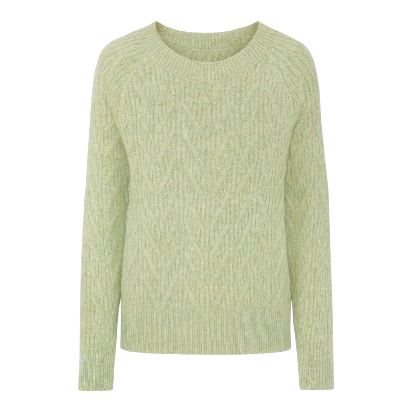 Light Green Cable Knit Sweater