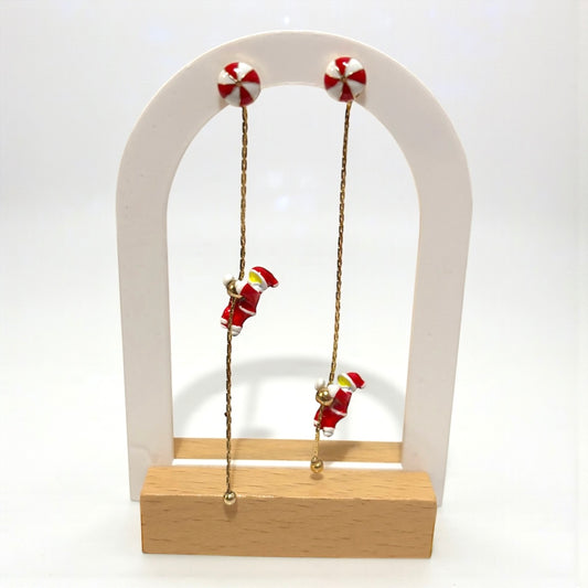 Santa Claus Dangle Long Earring