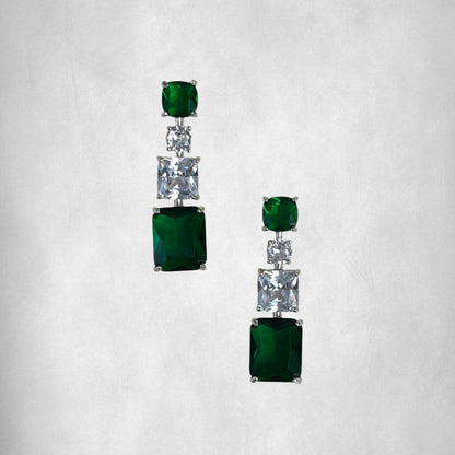 Emerald Elegance Drop Earrings