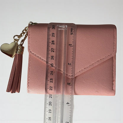 Pink Small Women PU Leather Wallet