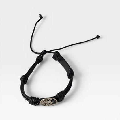 Tree Of Life Leather Rope Chain Bracelet