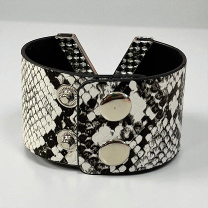 V Shape Wide Charm Cuff Wrap Bracelet