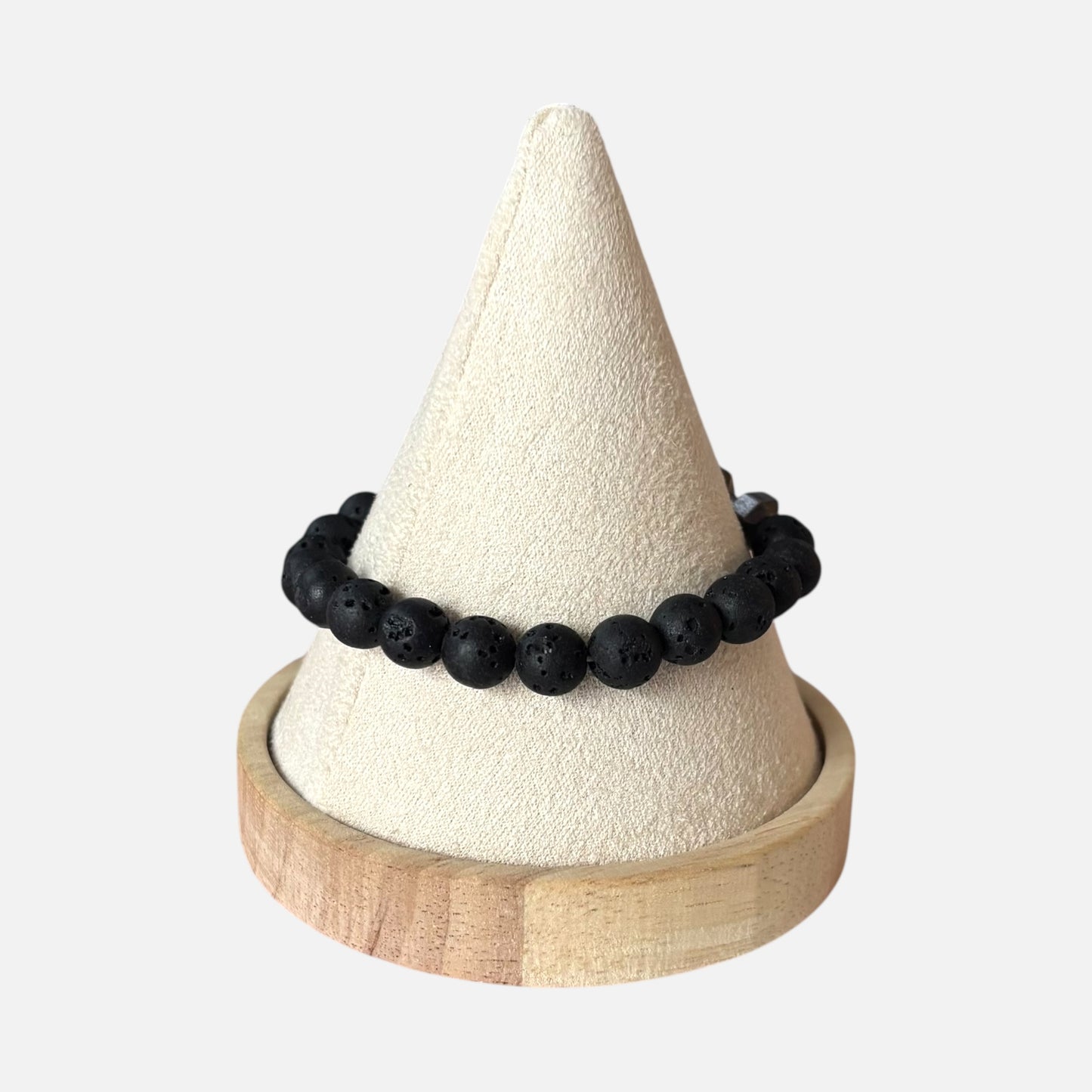 Pulsera de piedra de mancuerna natural para hombre
