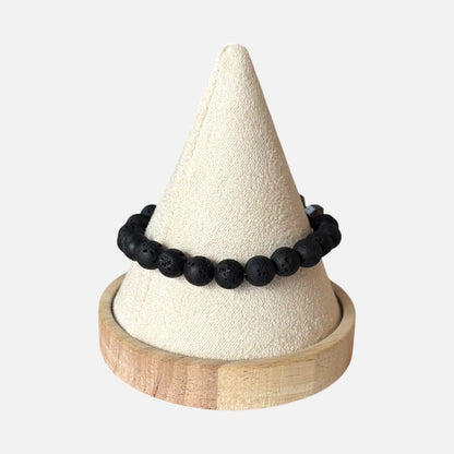Pulsera de piedra de mancuerna natural para hombre