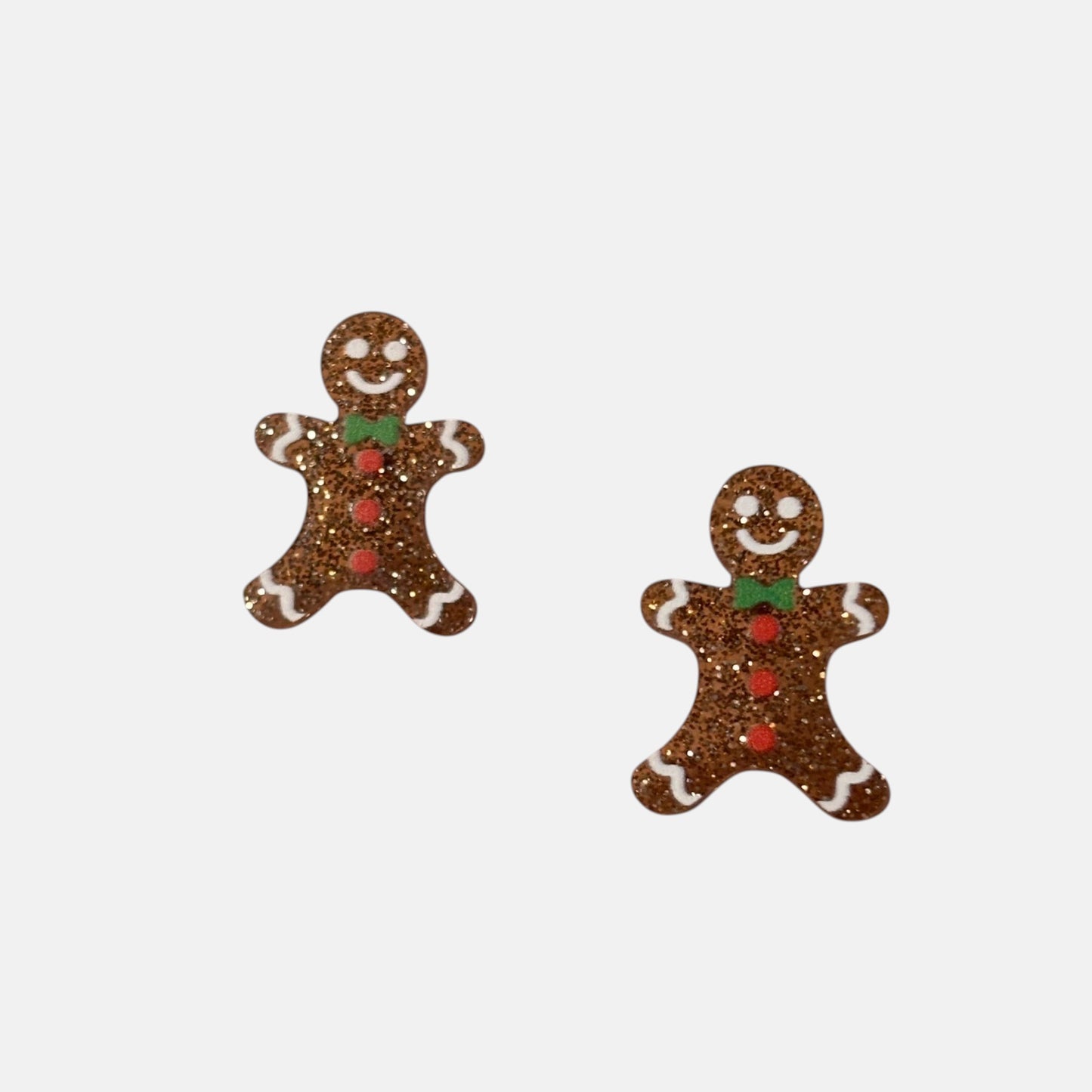 Gingerbread Man Stud Earring