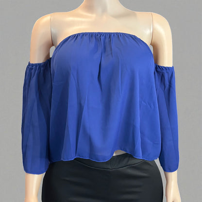 Half Sleeve Off Shoulder Blouse