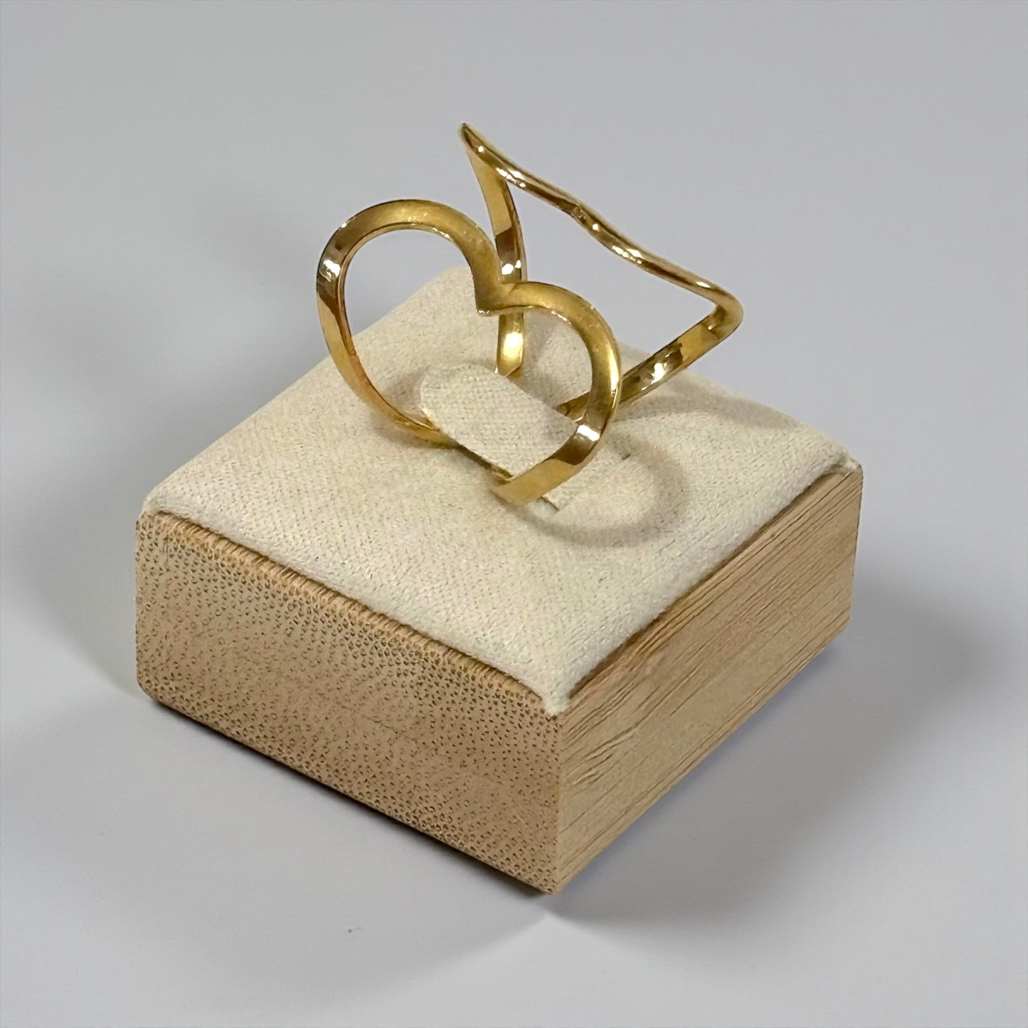 Heart Shape Adjustable Ring