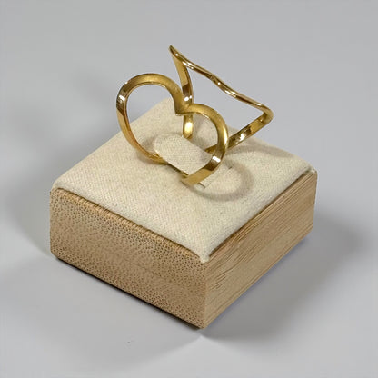 Heart Shape Adjustable Ring