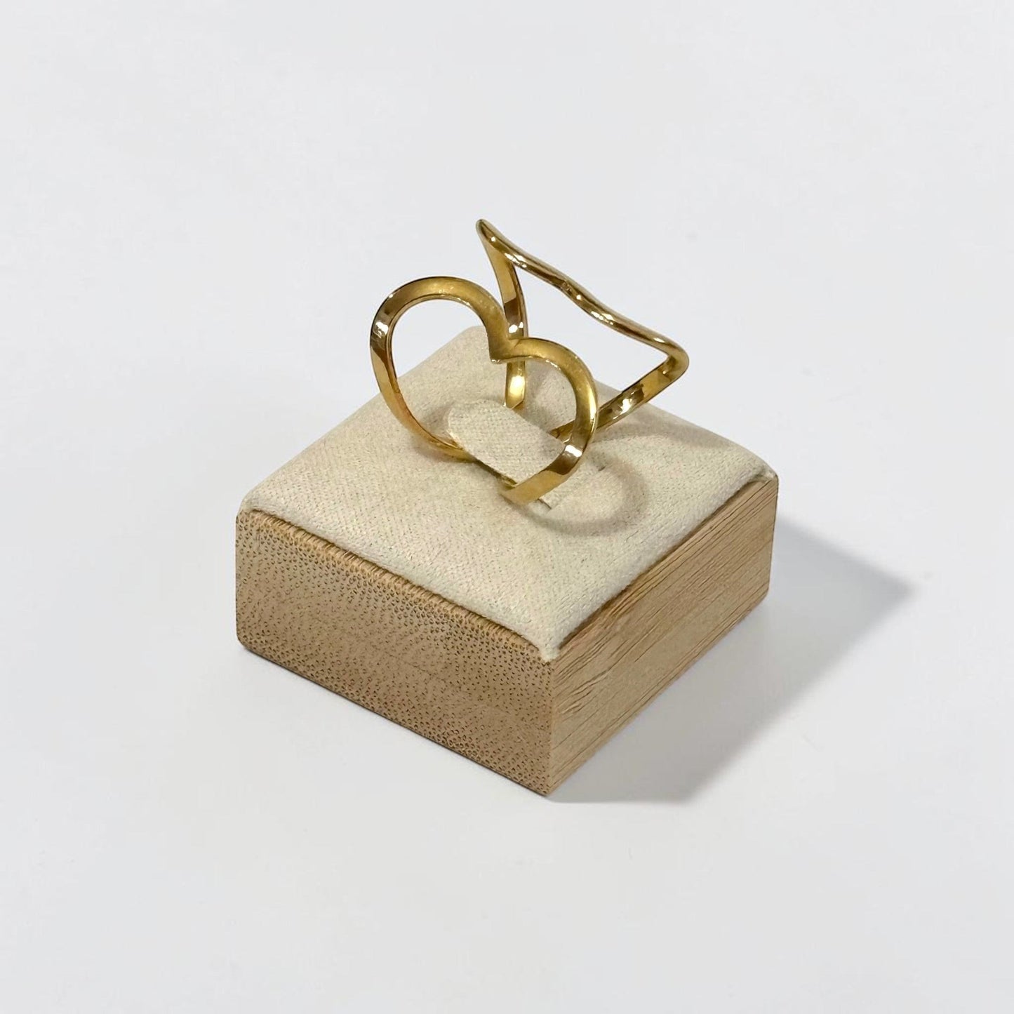 Heart Shape Adjustable Ring