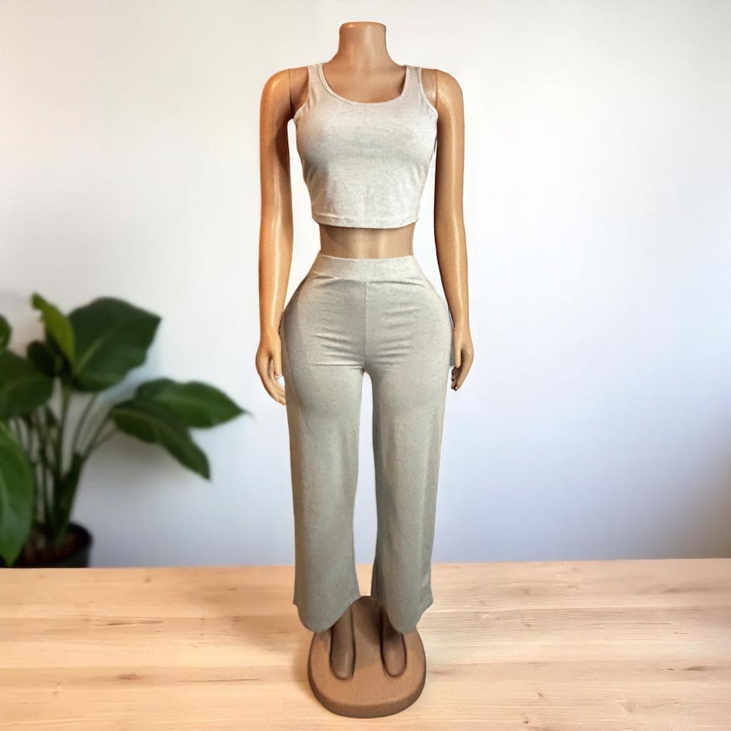 Conjunto gris de 2 piezas