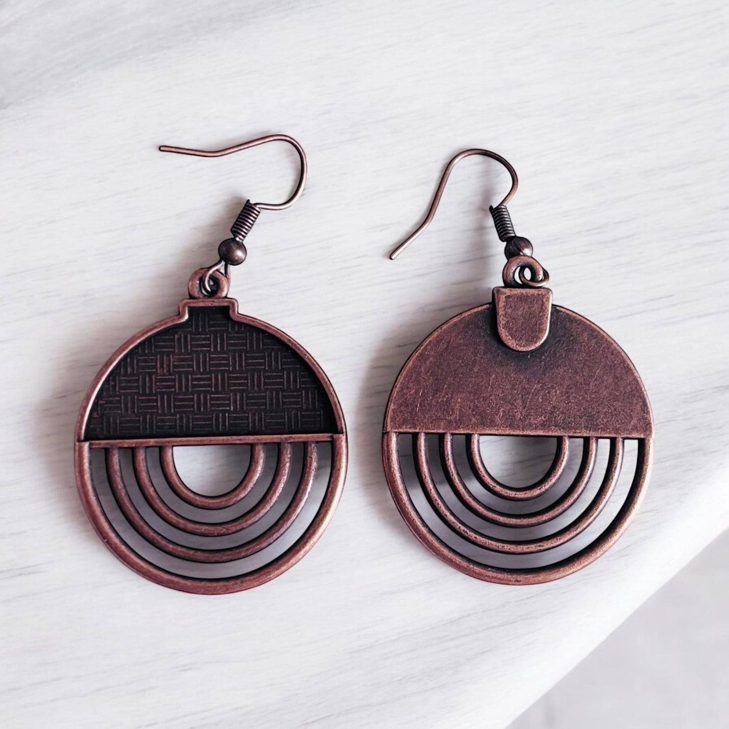 Antique Bronze Dangle Earrings