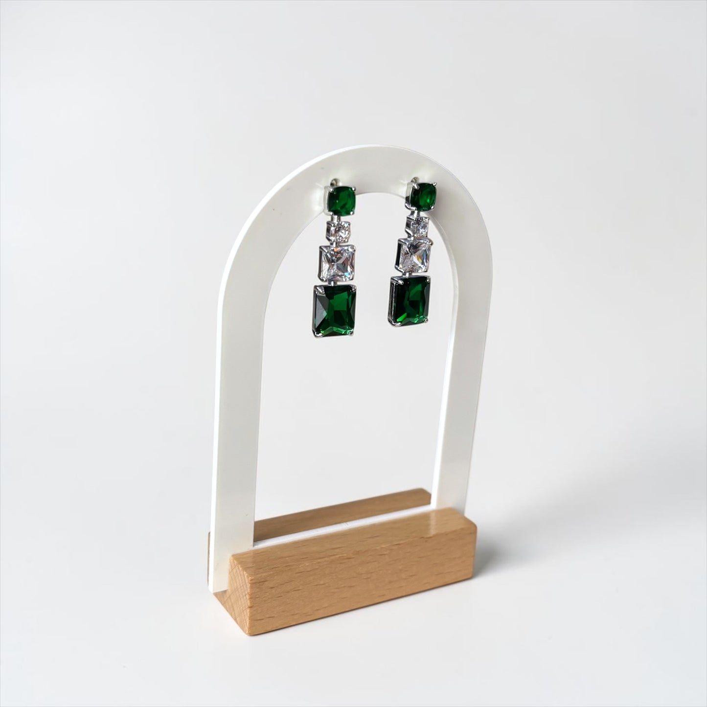 Emerald Elegance Drop Earrings