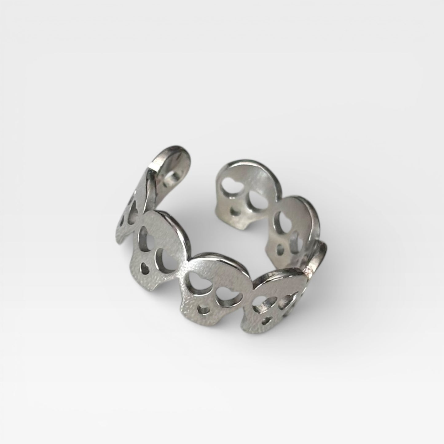 Waterproof Adjustable Skull Ring