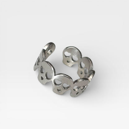 Waterproof Adjustable Skull Ring
