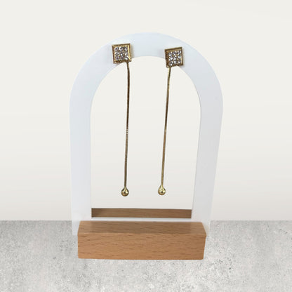 Long Gold Women Fancy Earrings