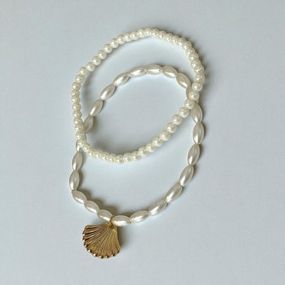 Coastal Charm Shell Anklet Set