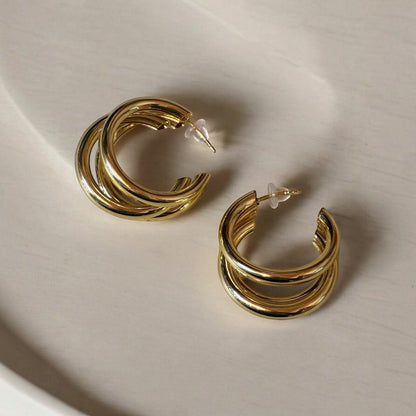 Chunky Lightweight Hoop Earrings