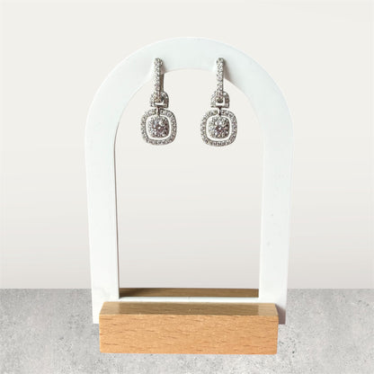 Square Zircon Elegant Women Earrings