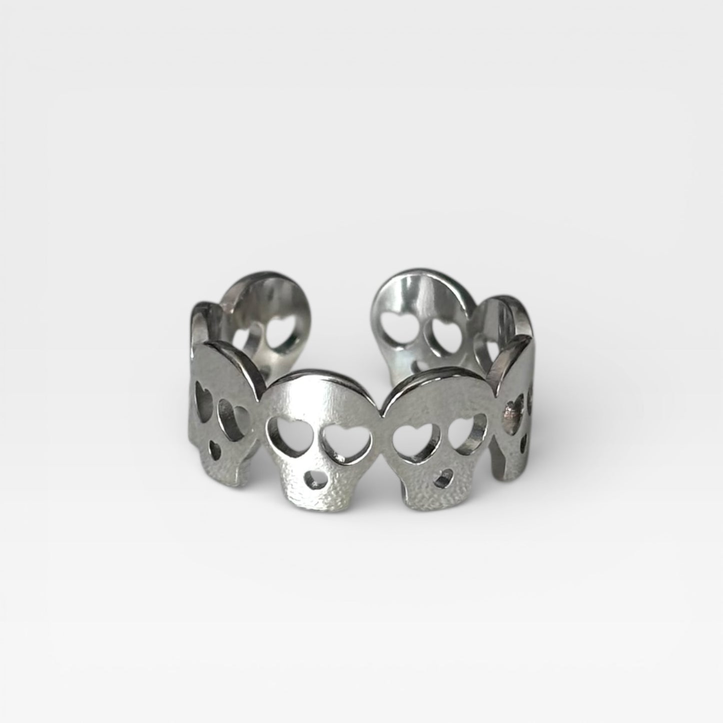 Waterproof Adjustable Skull Ring