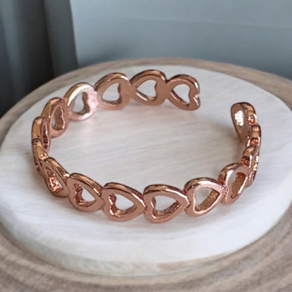 Heart Shape Adjustable Open Ring