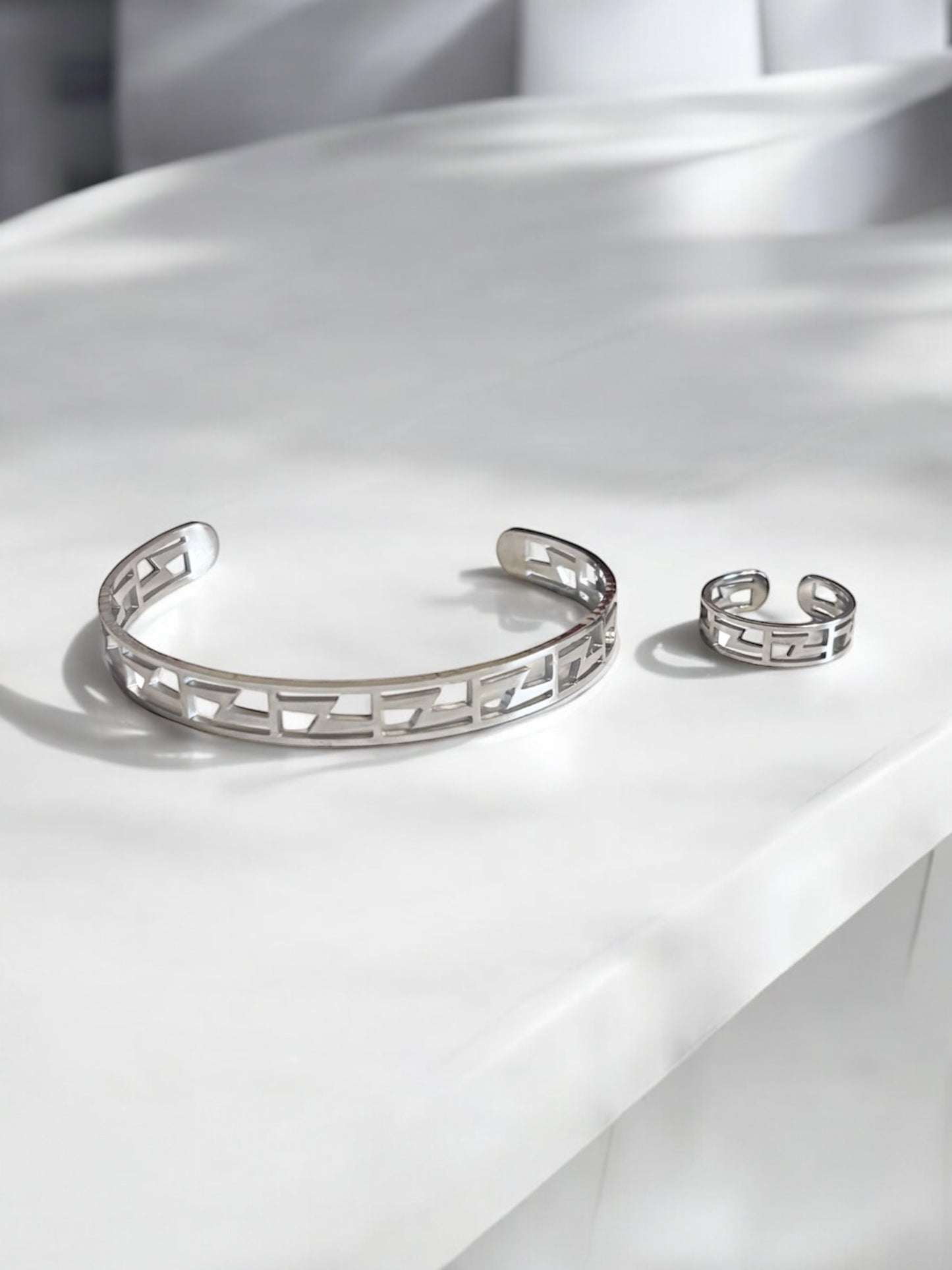 Ring & Cuff Bangle Set