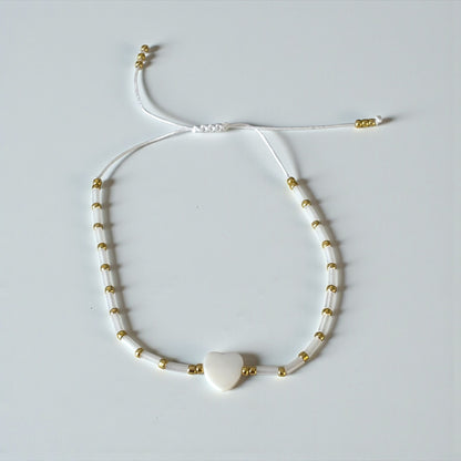 Cute Thin Heart Shape Adjustable Bracelet