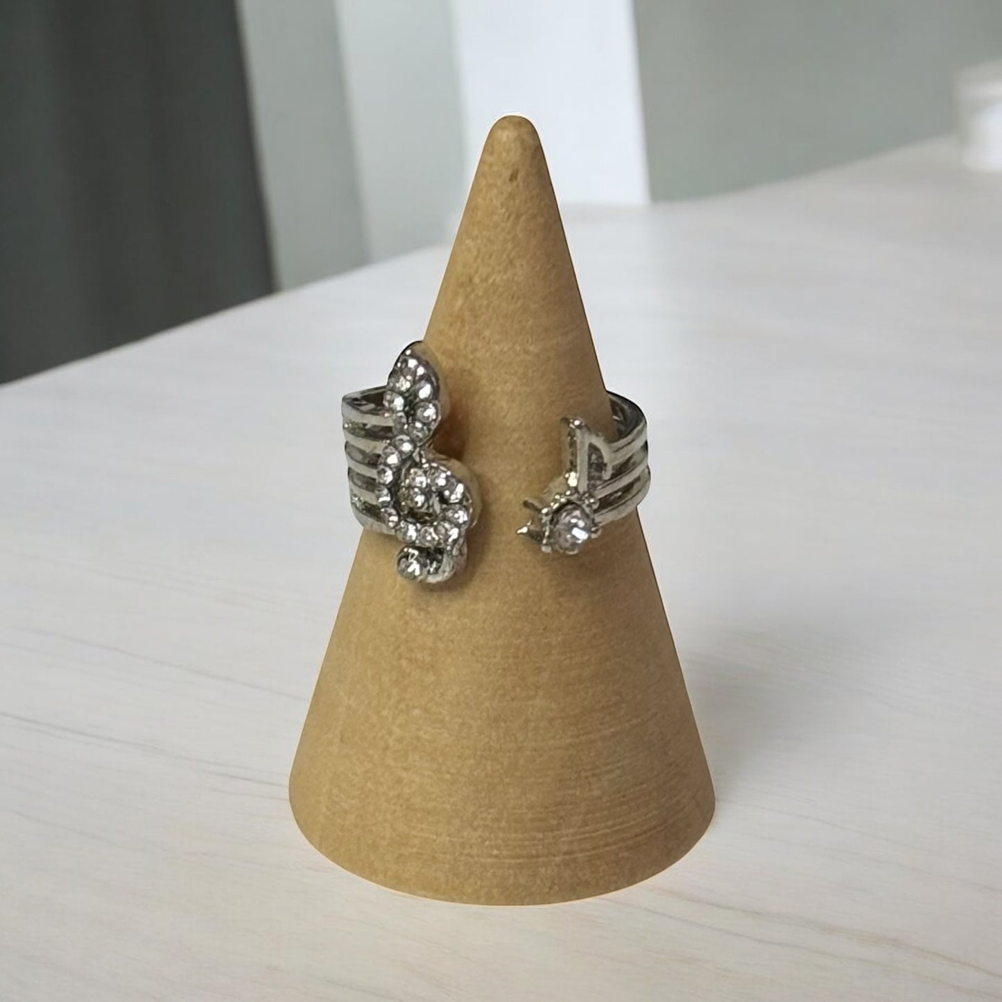 Music Note Adjustable Open Ring