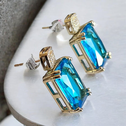 Blue Princess Drop Earring