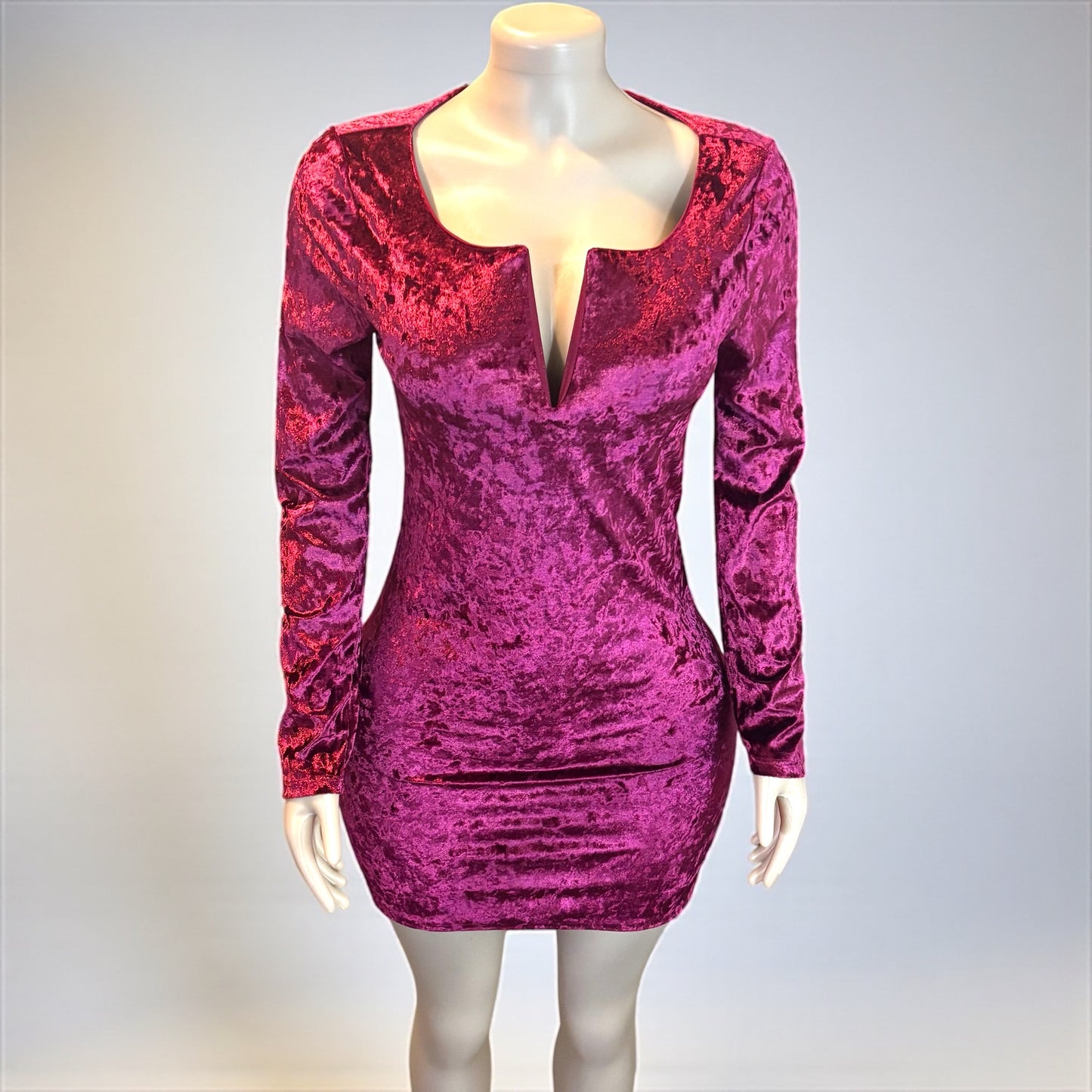 Velvet Off-Shoulder Mini Dress