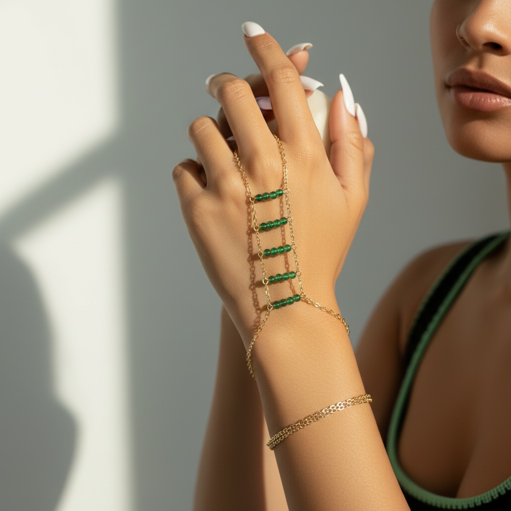 Simple Asymmetrical Hand Bracelets