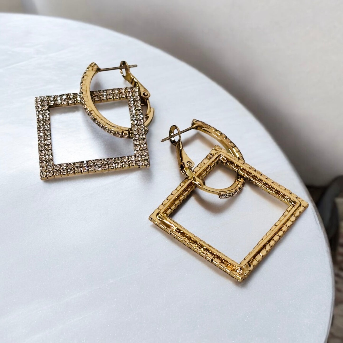 Square Dangle Night Out Earring