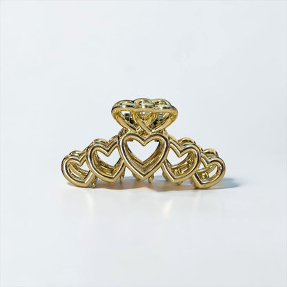 Gold Heart Hair Clip