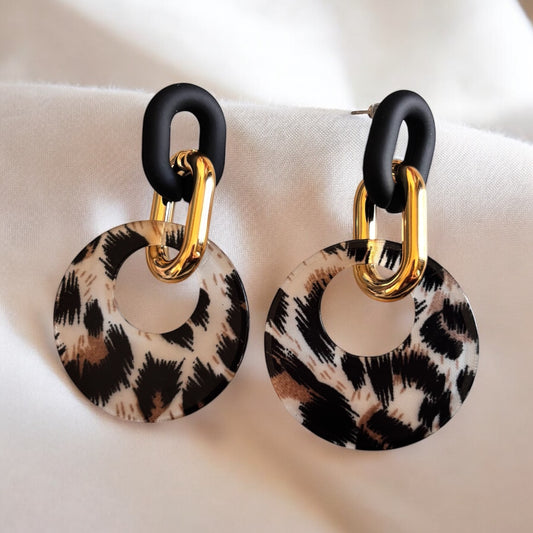Leopard Print Light Weight Earring